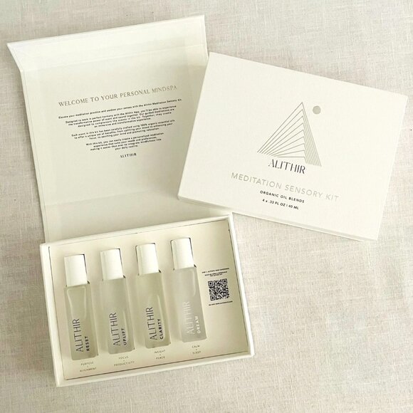Alithir Meditation Sensory Kit Organic Oil Blends 4 pack - Picture 1 of 7